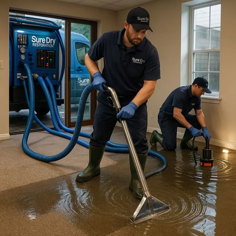 Water Extraction and Removal process in Fairplains, NC